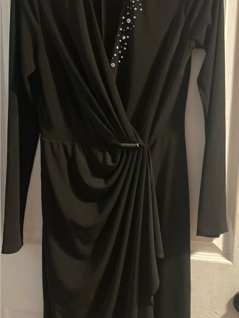 Black Long Sleeve Dress Airoldi Collection